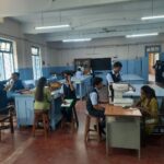 Health checkups are arranged for PU students.  Doctors from eye clinic,  dental surgeon,  gynecologist, and general physician examined our students